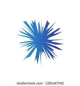 snowflakes logo design, vector