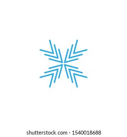 Snowflakes Logo ilustration vector Template