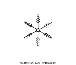 Snowflakes Logo Template illustration