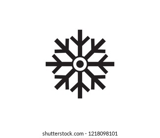 Snowflakes Logo Template illustration