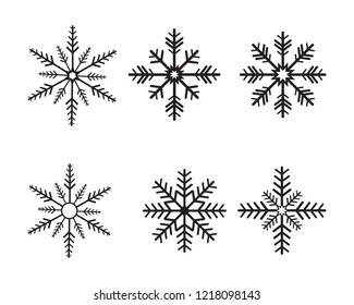 Snowflakes Logo Template Illustration Stock Vector (Royalty Free ...