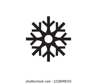 Snowflakes Logo Template illustration