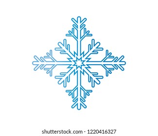 Snowflakes Logo Template illustration