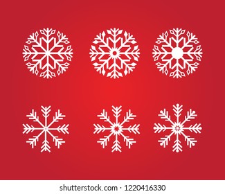 Snowflakes Logo Template illustration