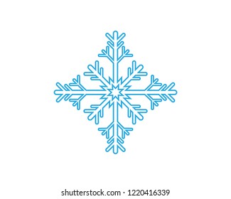 Snowflakes Logo Template illustration