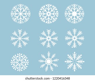 Snowflakes Logo Template illustration