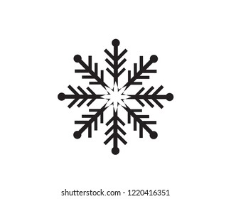 Snowflakes Logo Template illustration