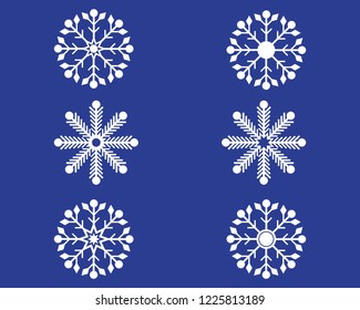 Snowflakes Logo Template Illustration