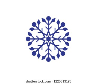 Snowflakes Logo Template Illustration