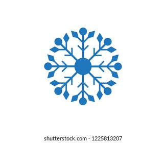 Snowflakes Logo Template Illustration