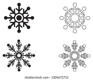 Snowflakes Logo Template Illustration