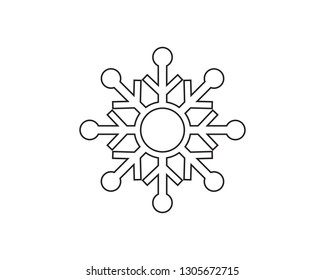 Snowflakes Logo Template Illustration
