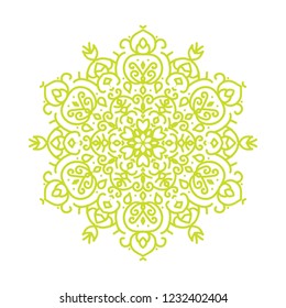 Snowflakes mandala vector illustration
isolate on white background