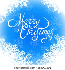 snowflakes merry christmas