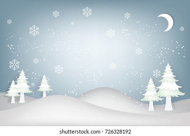 snowflakes and merry christmas background. vector illustration.