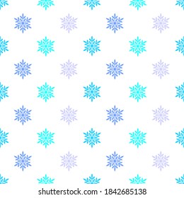 snowflakes multicolored seamless vector print