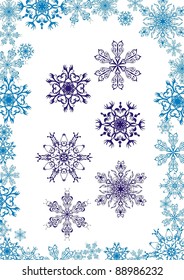 snowflakes new year