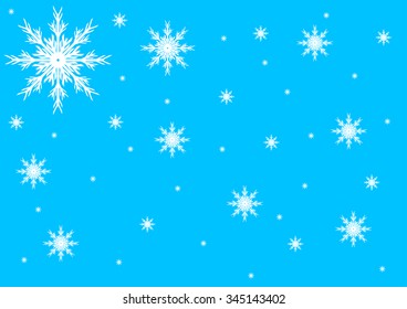 Snowflakes New Year background
