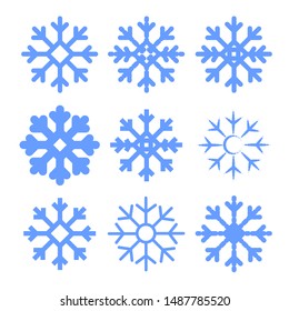 snowflakes for New Year holidays, vector design