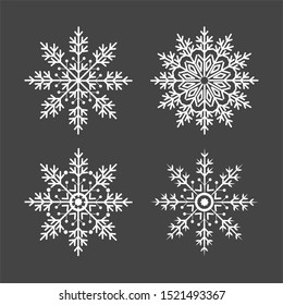 snowflakes for New Year holidays, vector design