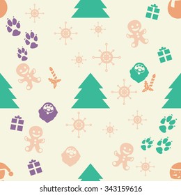 The snowflakes are on the background. Snow. Winter. Christmas