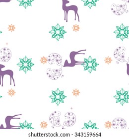 The snowflakes are on the background. Snow. Winter. Christmas