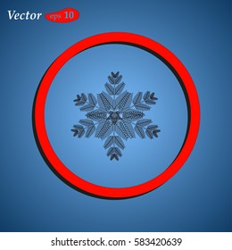 snowflakes on a background. web design style