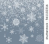 Snowflakes on beautiful background. Winter background