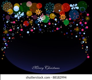 snowflakes on black background