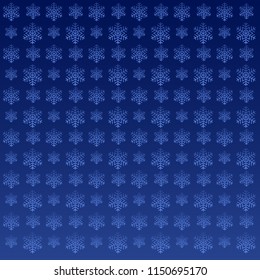 snowflakes on a blue background