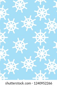 Snowflakes on blue background.