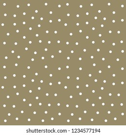 Snowflakes on brown background. Dots pattern illustration.