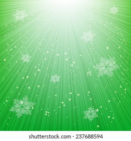Snowflakes on glowing background