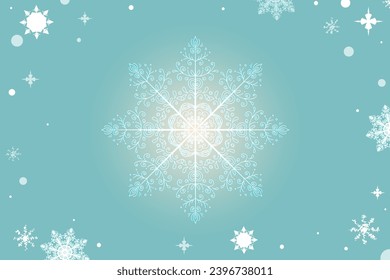 Snowflakes on a light background