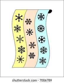 snowflakes on paper