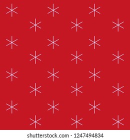 snowflakes on red background, new year card