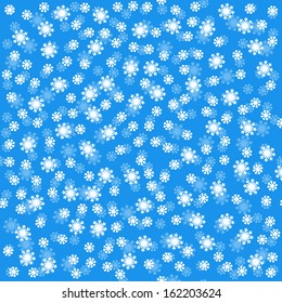 Snowflakes on triangles - Christmas background