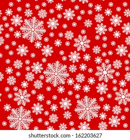 Snowflakes on triangles - Christmas background