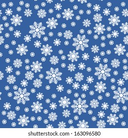 Snowflakes on triangles - Christmas background