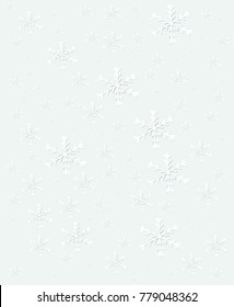 Snowflakes on white background