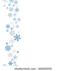 Snowflakes on the white background. Eps 10 vector file.