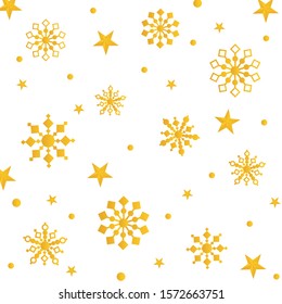 Snowflakes on a white background. Luxury festive background for Christmas and New Year Design of banners, cards, posters, wallpaper. Winter frosty print. Holiday Frame.