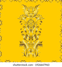 Snowflakes pattern. Snowflakes background. Flat design of snowflakes isolated on colorful background. Snowflake ornamental pattern. Vector illustration.