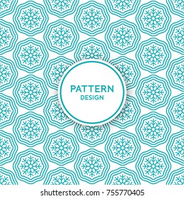 Snowflakes pattern design - ideal for gift wrapping paper or Christmas backgrounds