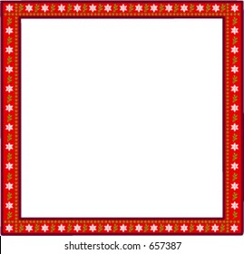 Snowflakes pattern frame. Would make an interesting frame for a greeting card