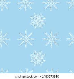 snowflakes pattern in modern scandinavian style in vector. Absctract nordic geometric design for winter decoration interior, print posters, greating card