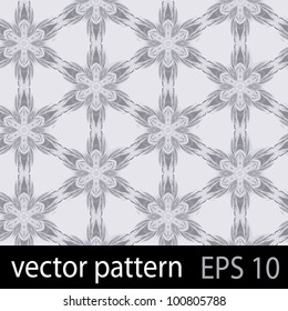 Snowflakes pattern. Seamless vector background