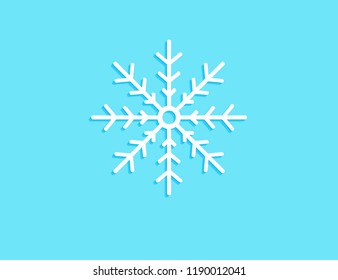snowflakes piece in the light blue background vector design for cover, greeting card, poster, and more
