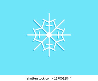 snowflakes piece in the light blue background vector design for cover, greeting card, poster, and more