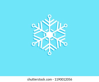 snowflakes piece in the light blue background vector design for cover, greeting card, poster, and more
